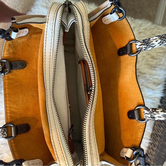 Coach 1941 Rogue Satchel Tote in Beechwood and Python. New w/tags. - Picture 3 of 9